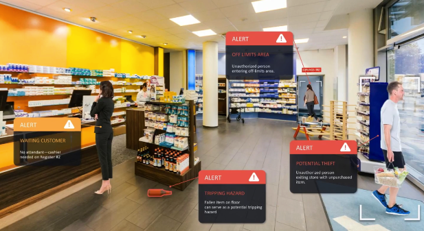 People inside a shop